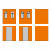 ZIJWANDENSET MET DRAAGTAS - KERKRAMEN - 2,5X5M - POLYESTER